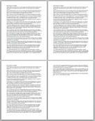 tthree and a half pages is approximately 10 minutes